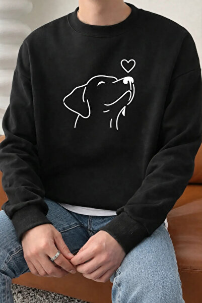 Pink Sky سويت شيرت برقبة دائرية للجنسين مطبوع مصنوع من القطن قصة فضفاضة مريح ...