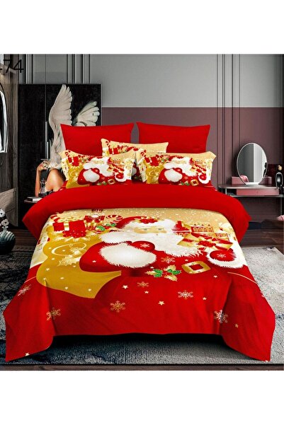 ANATOLIATEKSTILE Finet Bed Linen 6 Pieces, Complete Matrimonial Set, Modern M...