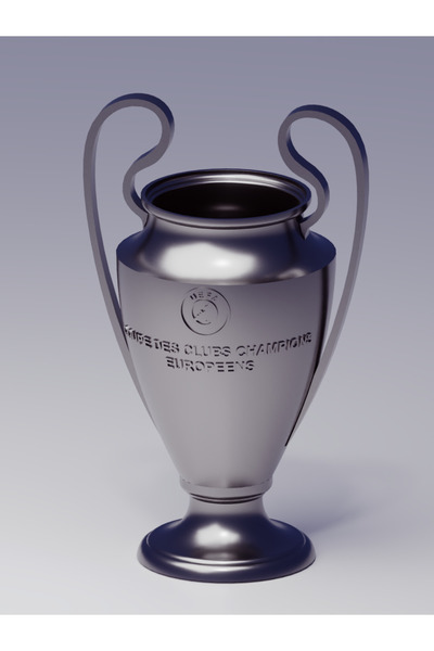 Morphena3D UEFA Şampiyonlar Ligi Kupası 15 cm – Futbol Temalı Koleksiyonluk D...