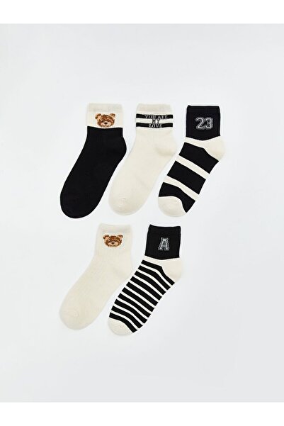 LC Waikiki جوارب نسائية منقوشة 5 قطع