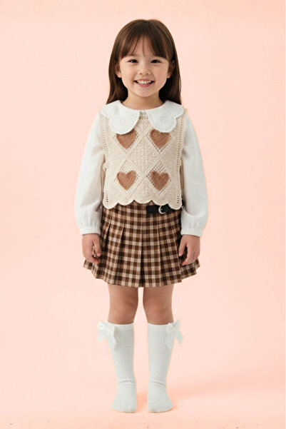 Gebelog Kız Çocuk 4’lü Bayramlık Triko Takım