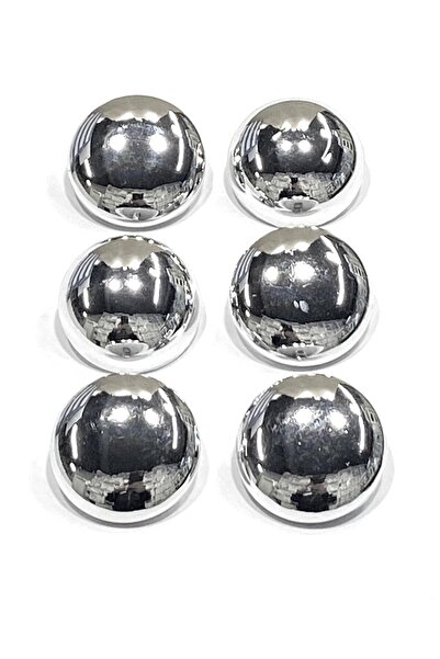 karantuhafiye Shiny Silver Metalized Curved Coat & Jacket Button – 3 cm (Set ...