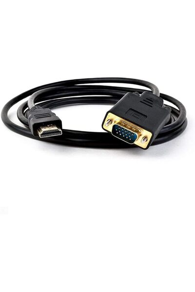 The Bros كابل HDMI إلى VGA، كابل محول HDMI ذكر إلى VGA ذكر، مطلي بالذهب بطول ...