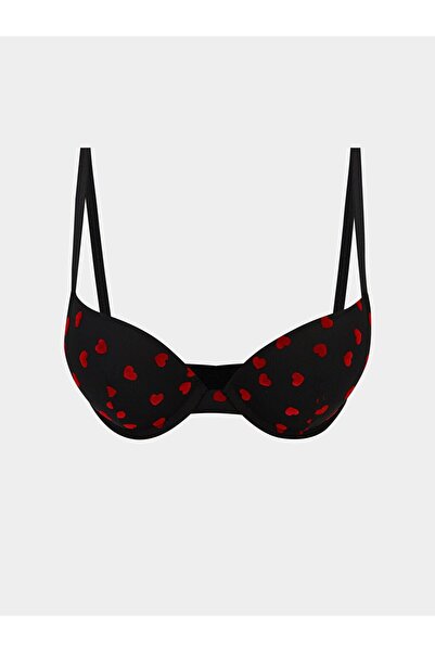 LC Waikiki Underwire Non-Padded Heart Embroidered T-Shirt Bra