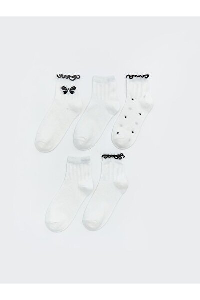 LC Waikiki Desenli Kadın Soket Çorap 5'li