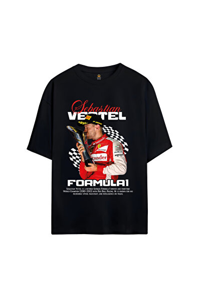 SVART WEAR Sebastian Vettel Printed Oversized t Shirt