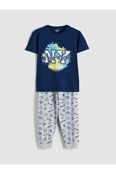 LC Waikiki Njujork Štampano set pidžama za dečake