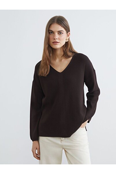 LC Waikiki V-Neck Women's Knitwear Sweater