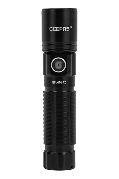 Geepas مصباح يدوي LED قابل لإعادة الشحن عالي الطاقة GFL4684