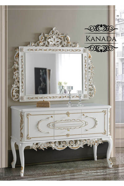 Dekordelisi Antik Avantgarde Mobilya Kanada Dresuar & Ayna Poliüretan Duvara ...