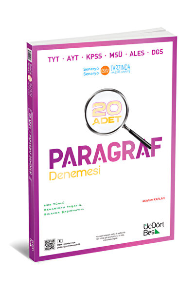 3D Yayınları Üç Dört Beş Yayıncılık 345 Paragraf Deneme