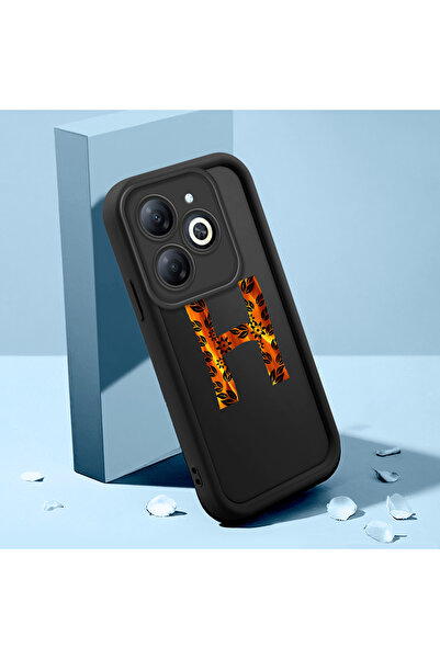 Hontinga حافظة هاتف سوداء من السيليكون مقاومة للصدمات متوافقة مع نمط حرف G وH...