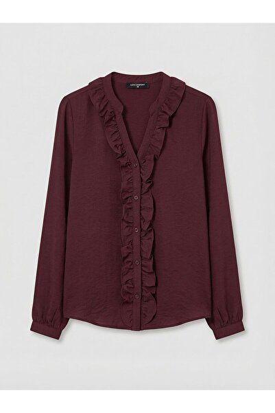 LC Waikiki Off-The-Shoulder Ruffled Blouse