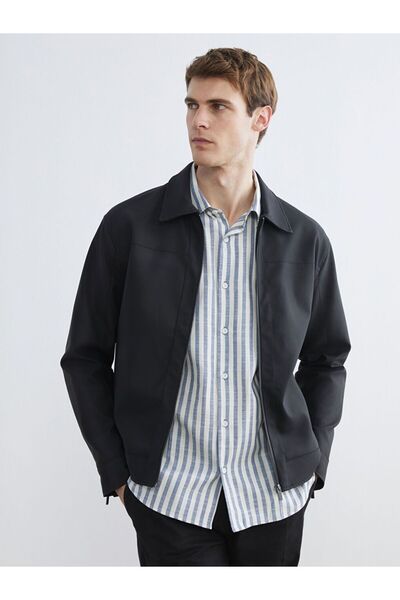 LC Waikiki Standard Mold Men's Leather Look Coat