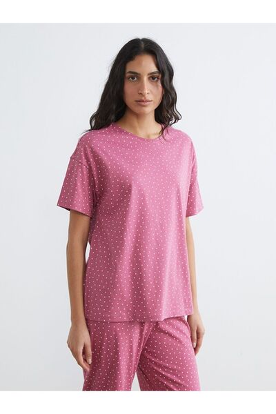 LC Waikiki Crew Neck Star Patterned Women's Pajama Set