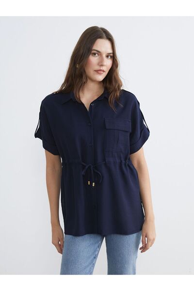 LC Waikiki Γυναικείο πουκάμισο Με σούρες με λεπτομέρεια δεσίματος