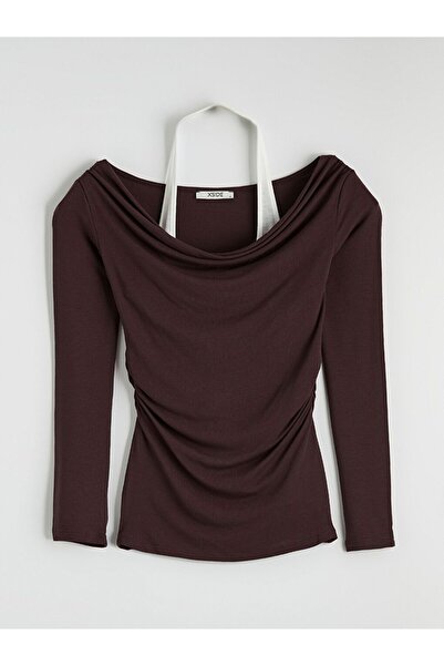 LC Waikiki بلوزة مجمعة برقبة قارب