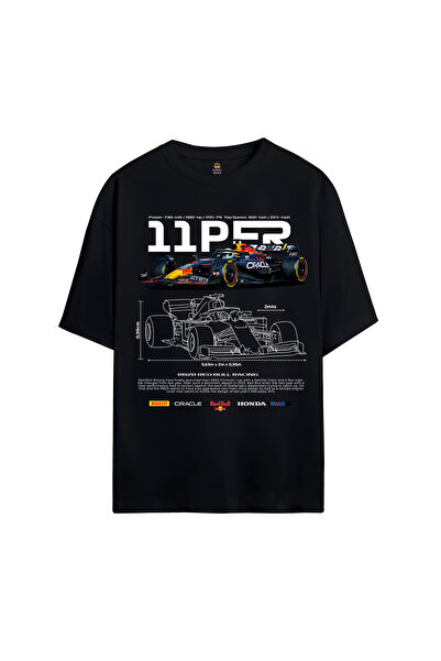 SVART WEAR تي شيرت سيرجيو بيريز مطبوع قصة فضفاضة