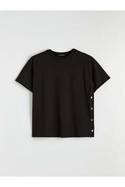 LC Waikiki Bisiklet Yaka Çıtçıtlı Bluz