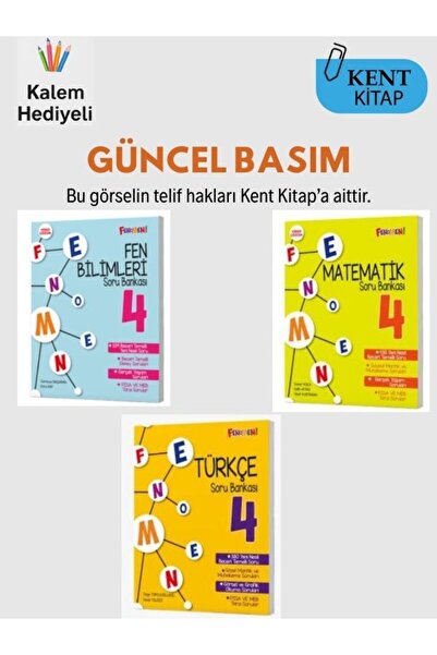 Fenomen Yayıncılık Fenomen 4. Sınıf MATEMATİK - FEN BİLİMLERİ - TÜRKÇE SORU B...