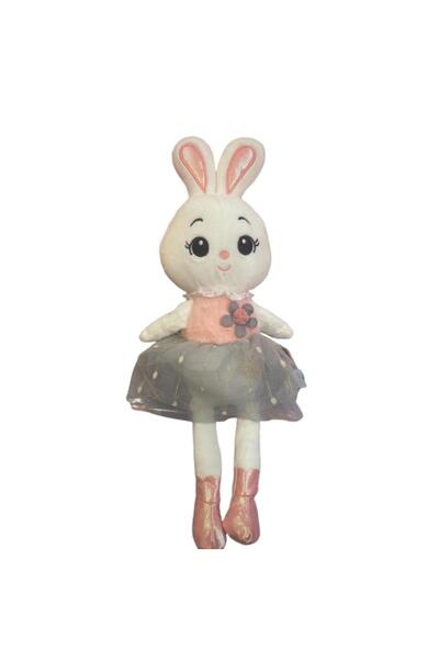 OEM Iepuras Alb de Plus cu Rochita din Tulle, 45 cm, 1 ani+