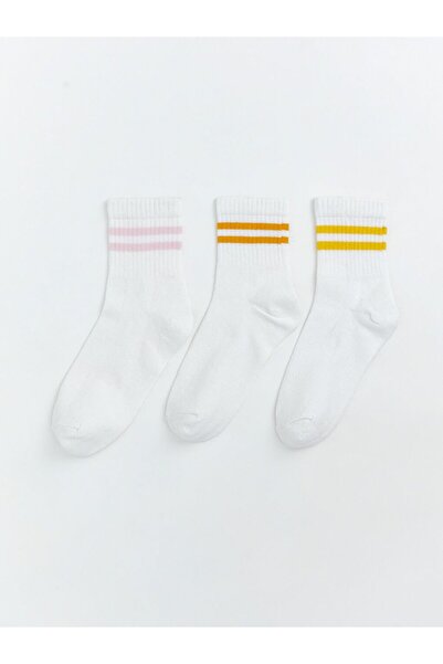 LC Waikiki 3-пакет чорапи с райета за момичета