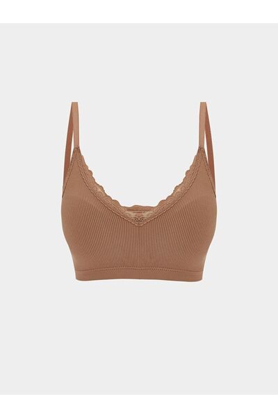 LC Waikiki Bustier with Lace Detail Without Underwire and Padding