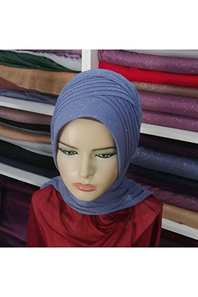 semahazırduvak bebe mavisi simli model hazır türban hazır şal abiye şal duvak