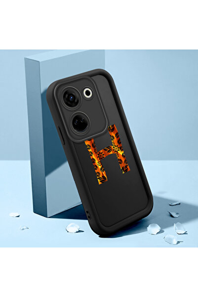 Hontinga حافظة هاتف سوداء من السيليكون مقاومة للصدمات متوافقة مع نمط حرف G وH...