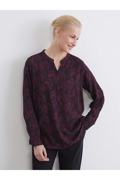 LC Waikiki Μπλούζα με λουλούδια με γιακά