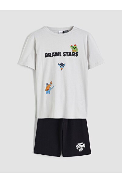 LC Waikiki طقم بيجامة سبونج بوب مطبوع للأولاد مع شورت