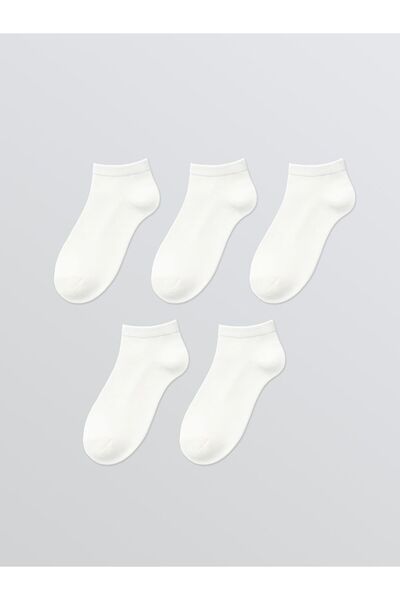LC Waikiki Women's Plain Booties Socks 5-Pack