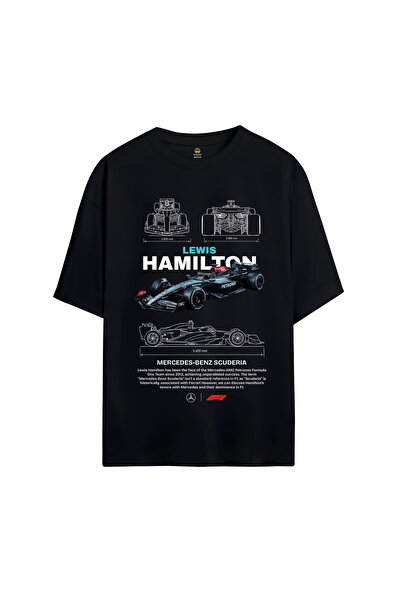 SVART WEAR Lewis Hamilton cu imprimeu supradimensionat tricou