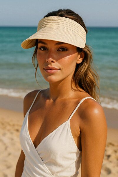 keisy Women's Straw Visor Tennis Visor Hat