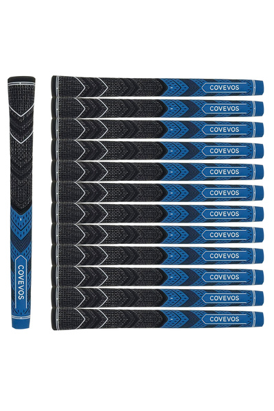 Choice مجموعة مقابض جولف زرقاء قياسية مكونة من 13 قطعة، مصنوعة من المطاط الطب...