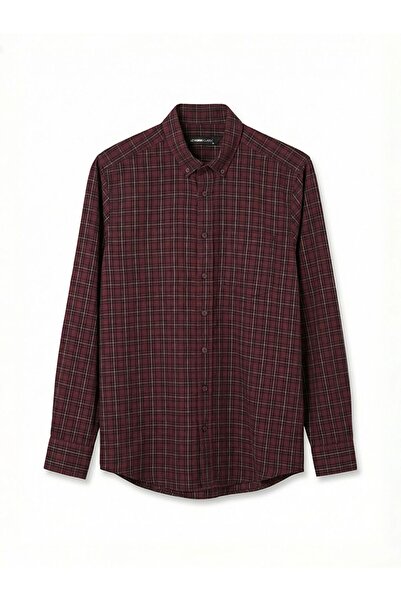 LC Waikiki Regular Fit Plaid Gabardine Men's Shirt