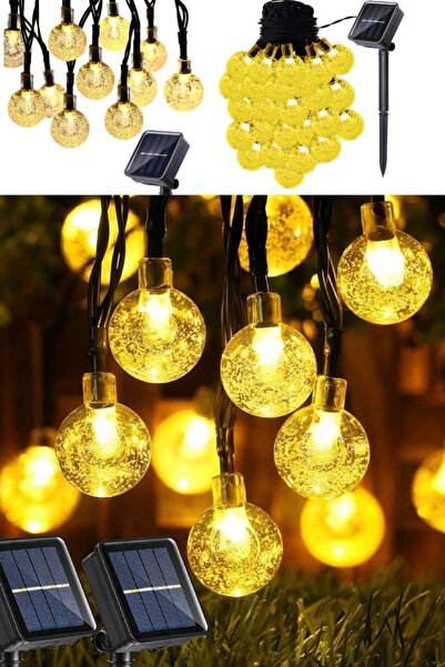 Munico 50 Ledli Güneş Ipliği Işıkları Açık Villa Led Kristal Küre Işıklar Su ...
