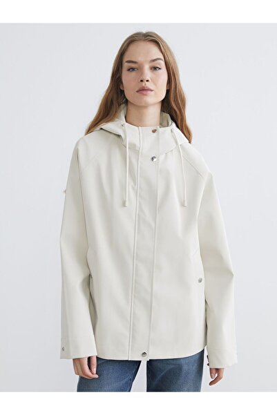 LC Waikiki Hooded Women's Raincoat