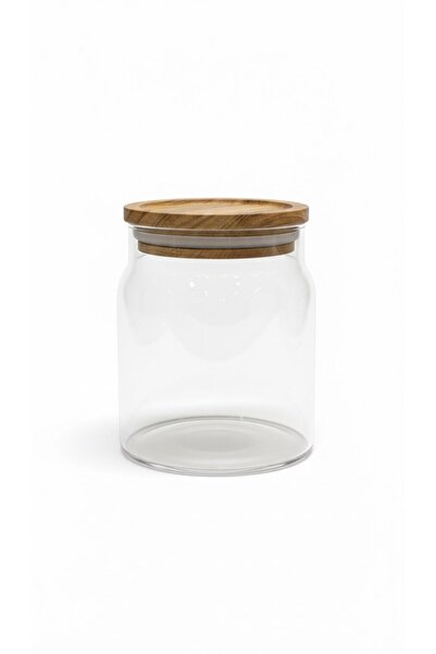 GFSMORE 500 ml Acacia Lid Jar