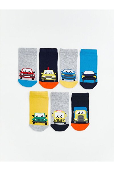 LC Waikiki Чорапи с шарени ботуши за момче, чифт от 7 броя