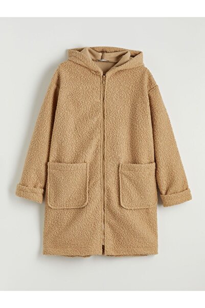 LC Waikiki Hooded Women's Plush Cardigan