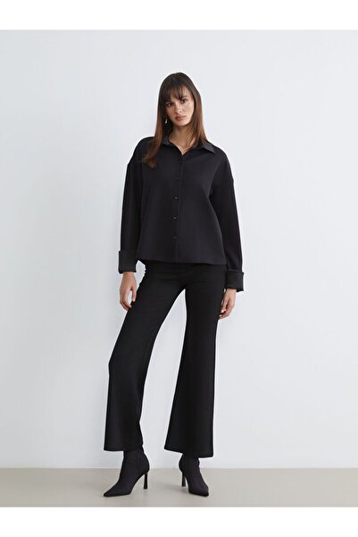 LC Waikiki Elastic Waist Spanish Leg Women's Trousers