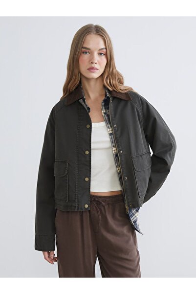 LC Waikiki Kadife Yaka Kadın Ceket