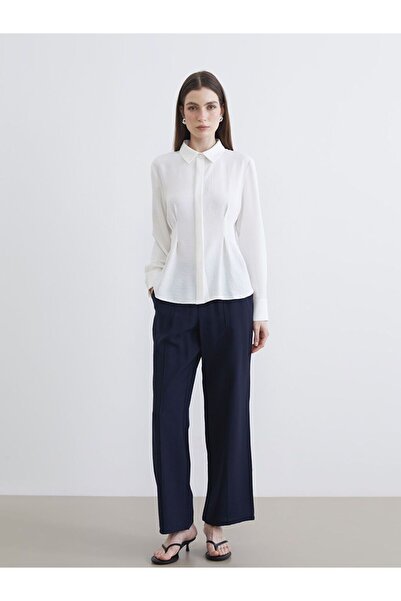 LC Waikiki Wide Leg Women's Trousers with Elastic Waist