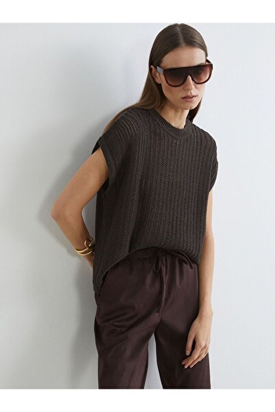 LC Waikiki Crew Neck Openwork Women's Knitwear Sweater