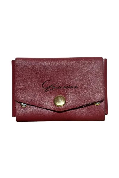 Germenicia Handcrafted Genuine Leather Card Holder Wallet – Minimal Design, Snap Closure