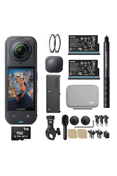 Insta360 X5 360° Aksiyon Kamera Motorcycle Essentials Bundle 1TB (Türkiye Dis...