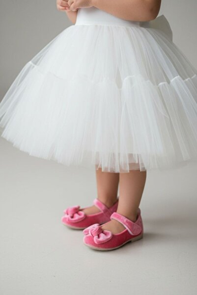 Görkem bebe ayakkabı ve tekstil Fiyonk Detaylı Kız Bebek Babet