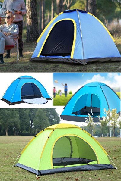 Munico Outdoor Kamp Çadırı 4 Kişilik 2 Metre X 2 Metre Kolay Kurulum Yırtılma...
