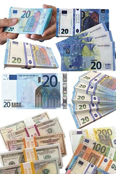 Munico Şaka Parası Süper Kalite 1 Deste 20 Euro Düğün Eğlence Ve Oyun Geçersiz